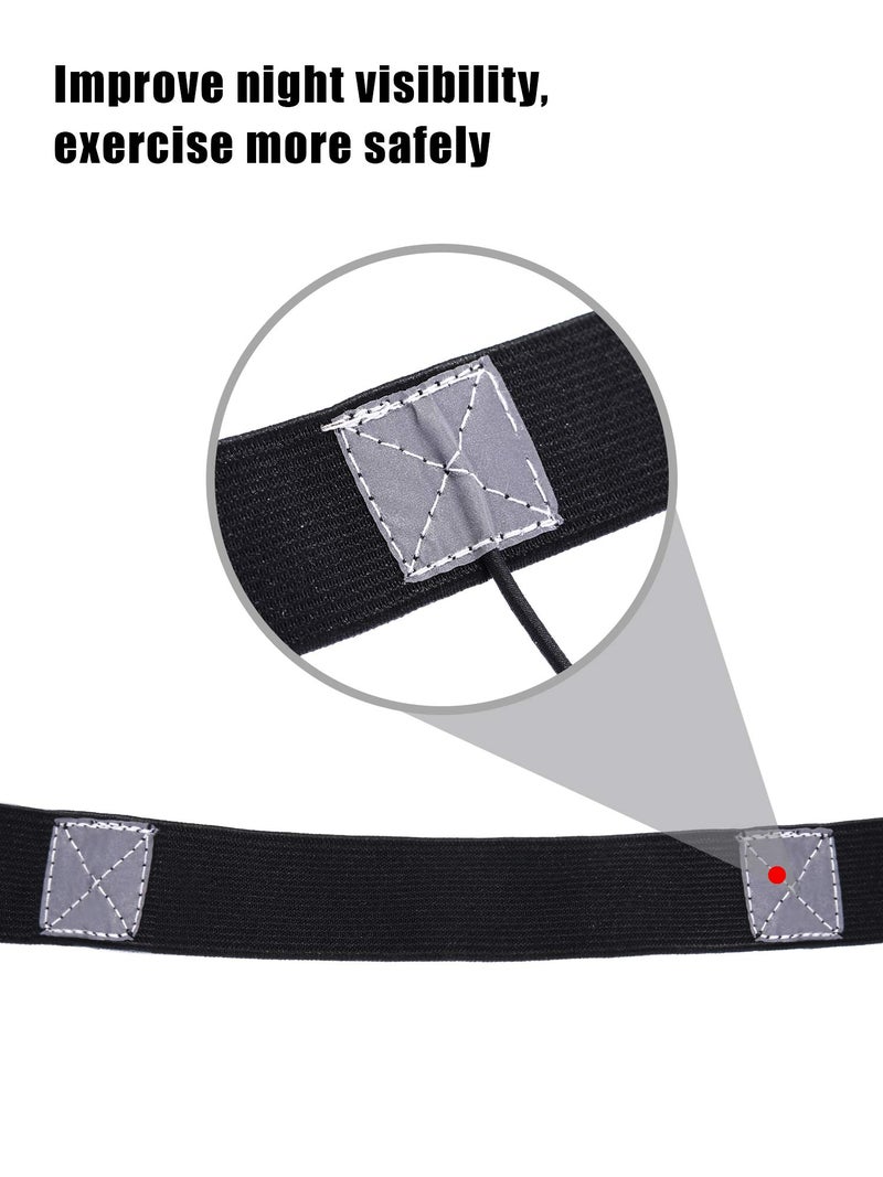 JOVITEC 2 Pieces Race Number Belt with 6 Gel Loops for Running Cycling Triathlon Marathon (Black and Blue) - Image 2